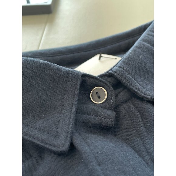 HUE Long Sleeve Nap Shirt Plus Size 1X Button Front Twilight Blue Cozy Chic NEW - Picture 5 of 6